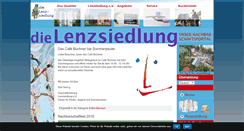 Desktop Screenshot of lenzsiedlung.de